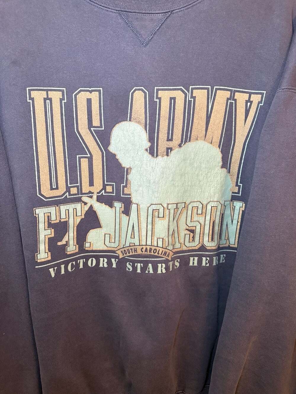 Vintage Gear for Sports Big Cotton US Army Ft. Jackson Sweatshirt XXL